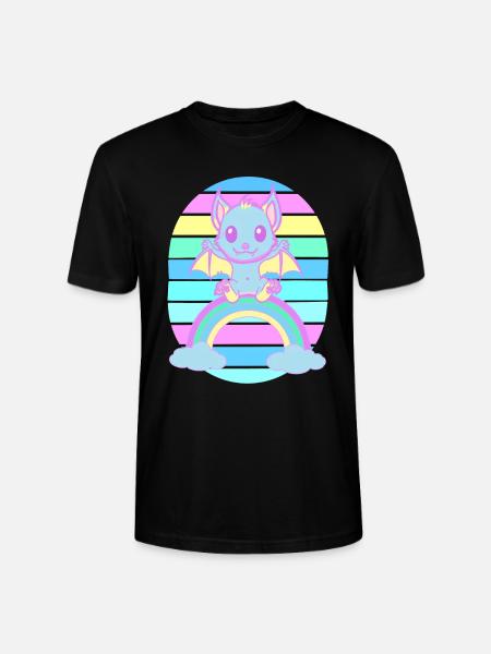 Vauvan sateenkaarilepakko lepakoiden lapset - Stanley/Stella CRAFTER unisex luomu-t-paita - musta