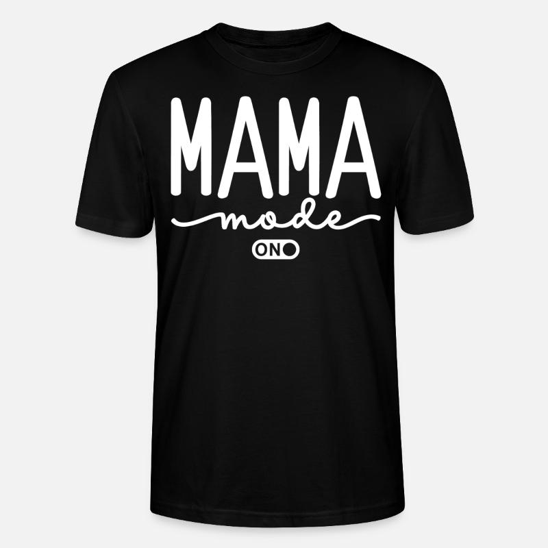 Mode Mama activé - T-shirt bio CRAFTER Stanley Stella Unisexe - noir