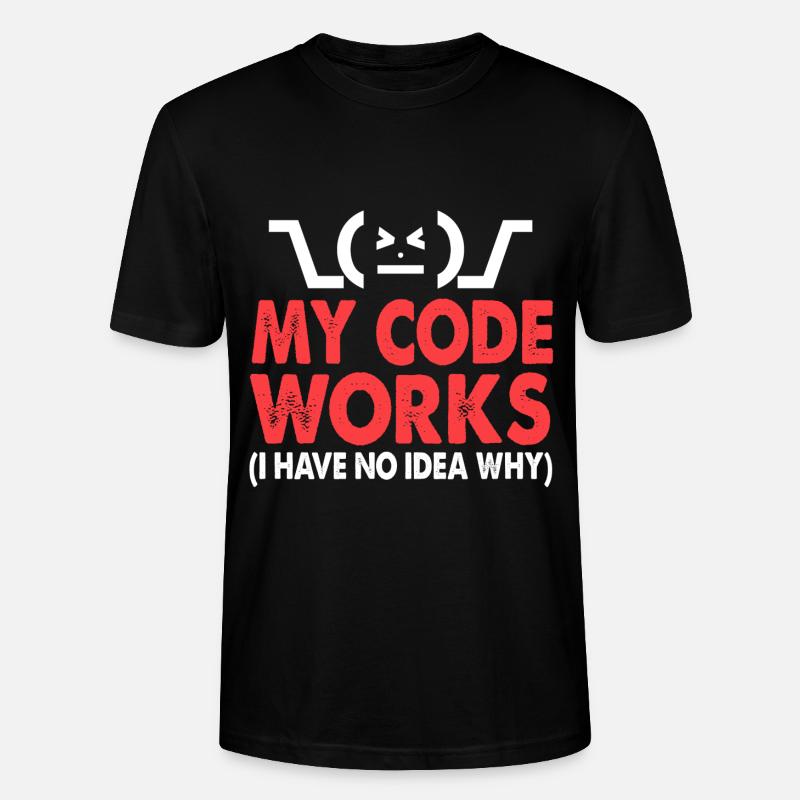 code - Stanley/Stella CRAFTER Unisex Organic T-Shirt - black