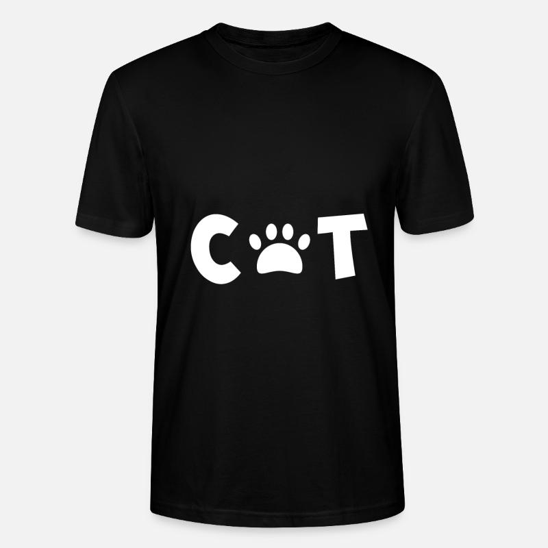 cat - Katze - Stanley/Stella Unisex Bio-T-Shirt CRAFTER - Schwarz