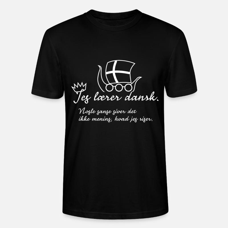 Ich lerne Dänisch - Stanley/Stella Unisex Bio-T-Shirt CRAFTER - Schwarz