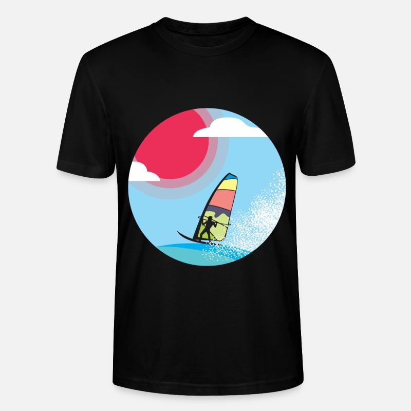 Windsurfer - Stanley/Stella Unisex Bio-T-Shirt CRAFTER - Schwarz