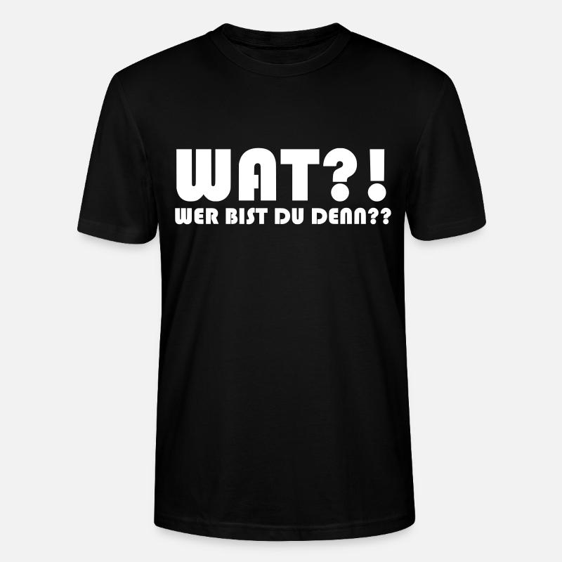 WAT wer bist du denn - Stanley/Stella Unisex Bio-T-Shirt CRAFTER - Schwarz