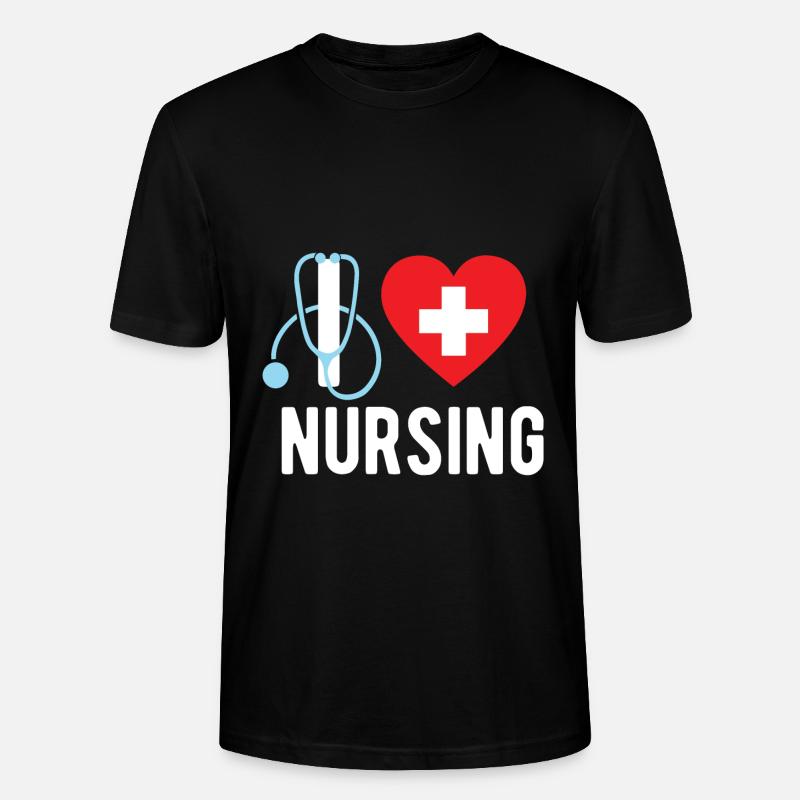 Krankenschwester/ Krankenpfleger Nurse Geschenk - Stanley/Stella Unisex Bio-T-Shirt CRAFTER - Schwarz