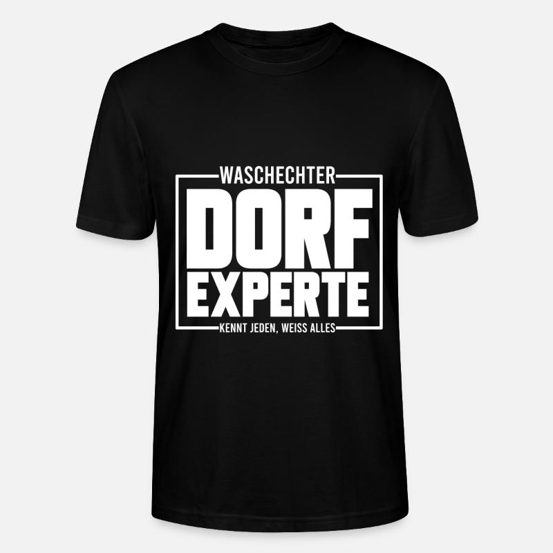 DORFEXPERTE, GESCHENK - Stanley/Stella Unisex Bio-T-Shirt CRAFTER - Schwarz