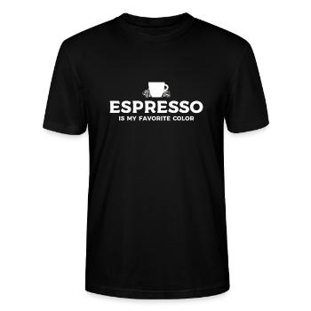 Espresso - Stanley/Stella Unisex Bio-T-Shirt CRAFTER - Schwarz - Vorne - Alina (178cm) & Michal (187cm)