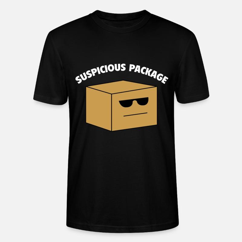 Verdächtiges Paket - Stanley/Stella Unisex Bio-T-Shirt CRAFTER - Schwarz