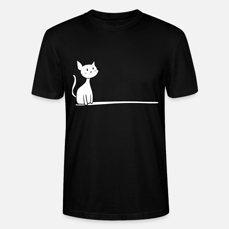 Ligne mignonne caressée par chat - T-shirt bio CRAFTER Stanley Stella Unisexe - noir