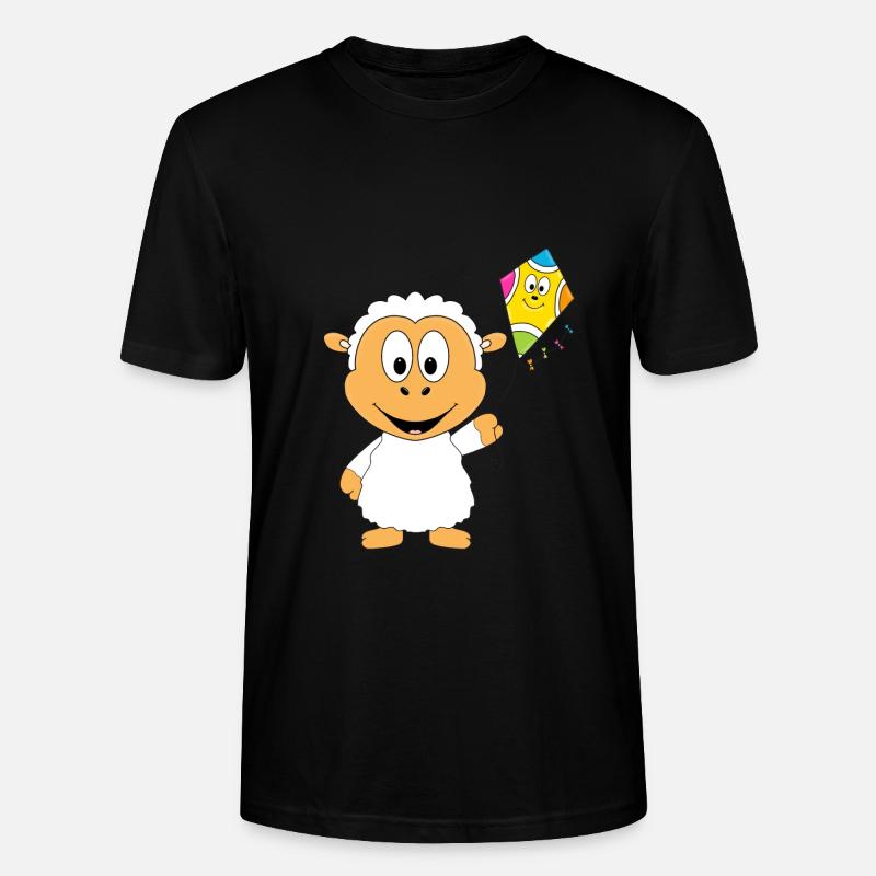 SCHAF - DRACHE - KITE - HERBST - Stanley/Stella Unisex Bio-T-Shirt CRAFTER - Schwarz
