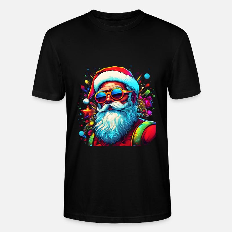 Weihnachtsmann, Ugly Christmas - Stanley/Stella Unisex Bio-T-Shirt CRAFTER - Schwarz