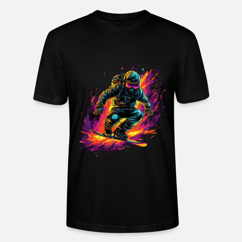 Snowboard - Stanley/Stella Unisex Bio-T-Shirt CRAFTER - Schwarz