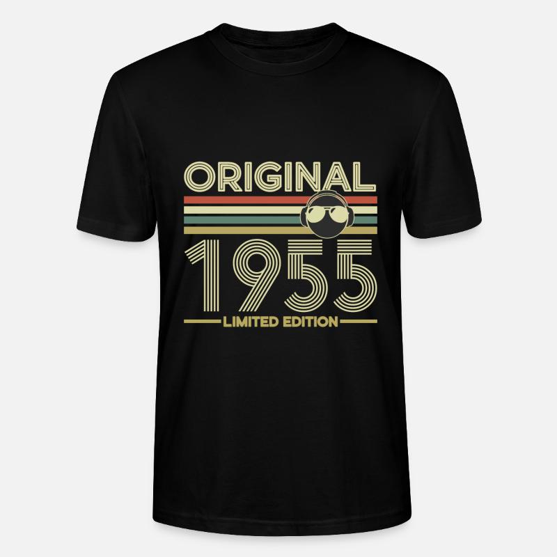 1955 - Stanley/Stella Unisex Bio-T-Shirt CRAFTER - Schwarz