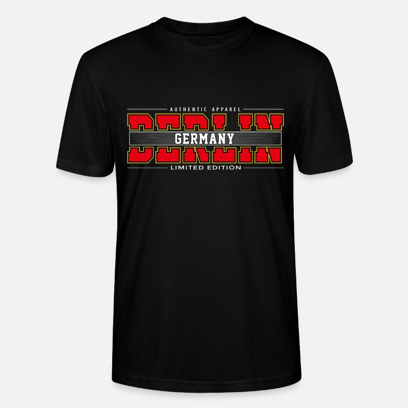 Berlin - Stanley/Stella Unisex Bio-T-Shirt CRAFTER - Schwarz