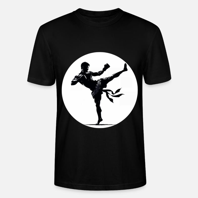 Conception de Muay Thaï - T-shirt bio CRAFTER Stanley Stella Unisexe - noir