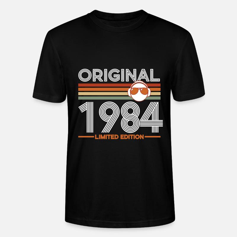 1984 - Stanley/Stella Unisex Bio-T-Shirt CRAFTER - Schwarz
