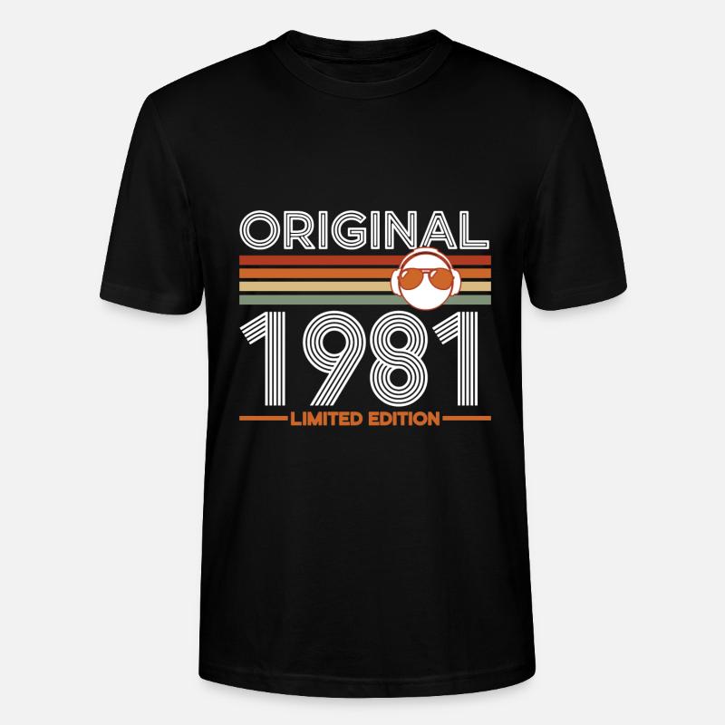 1981 - Stanley/Stella Unisex Bio-T-Shirt CRAFTER - Schwarz