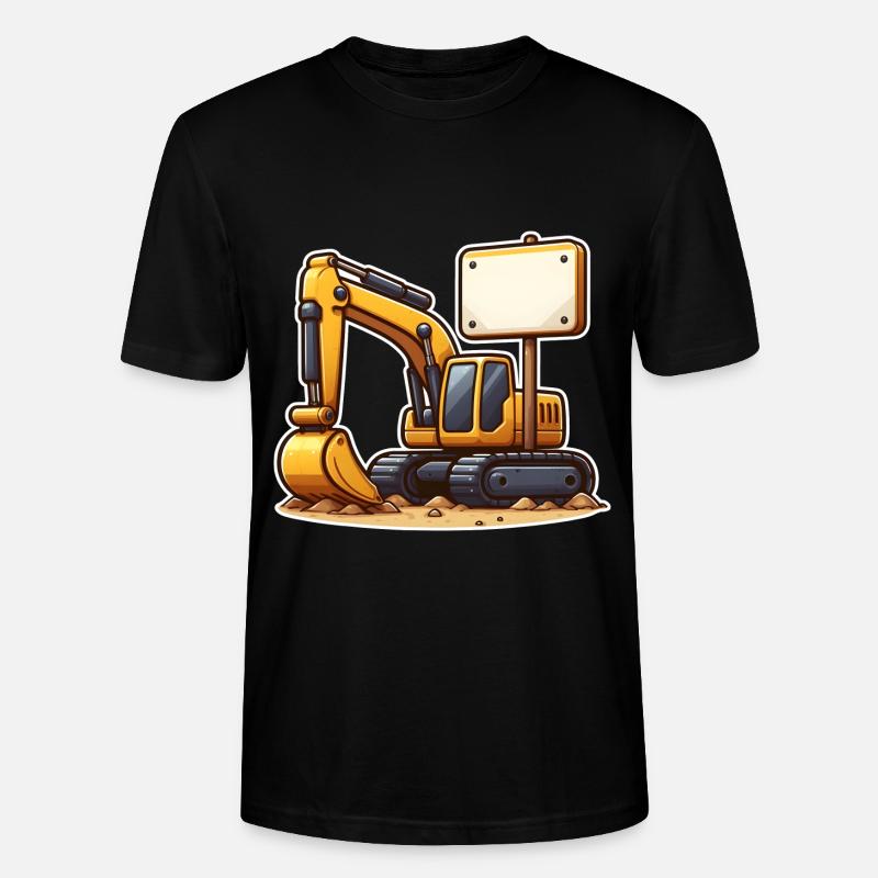 Bagger Baggern Baggerfahren - Stanley/Stella Unisex Bio-T-Shirt CRAFTER - Schwarz