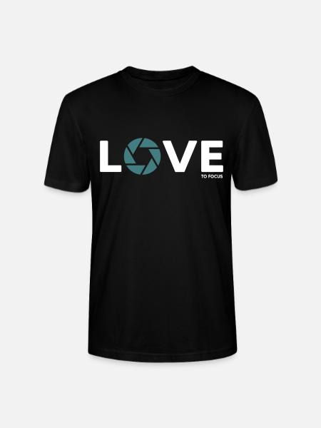fotograf fotografieren focus objektiv - Stanley/Stella Unisex Bio-T-Shirt CRAFTER - Schwarz