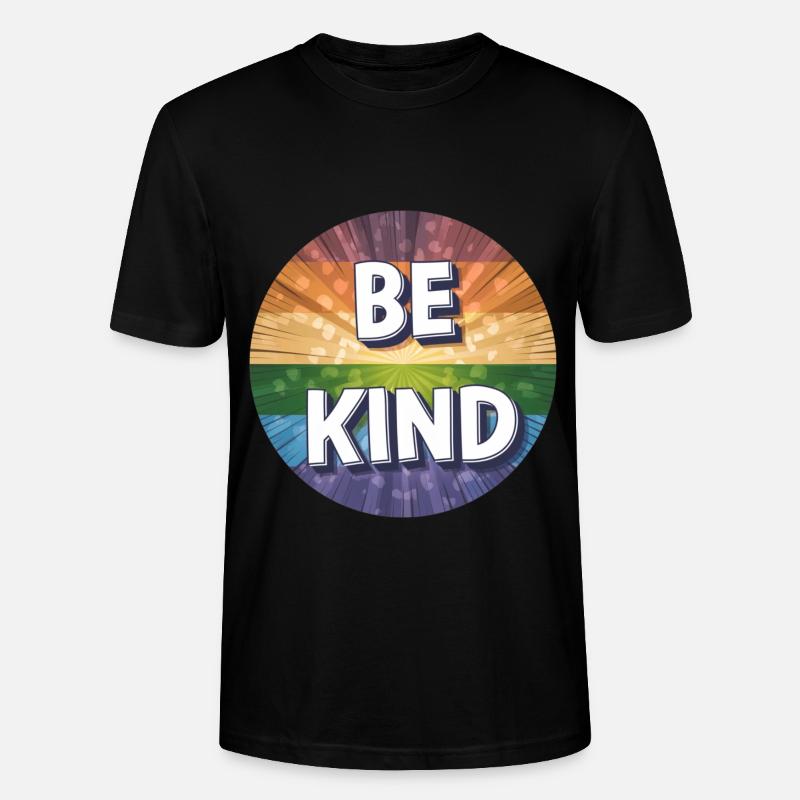 LGBTQ Be Kind - Stanley/Stella Unisex Bio-T-Shirt CRAFTER - Schwarz