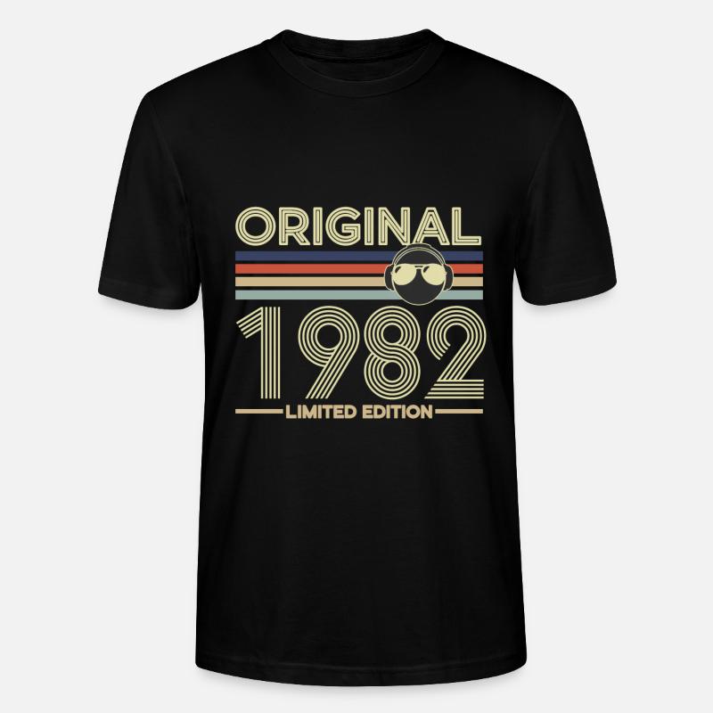 1982 - Stanley/Stella Unisex Bio-T-Shirt CRAFTER - Schwarz