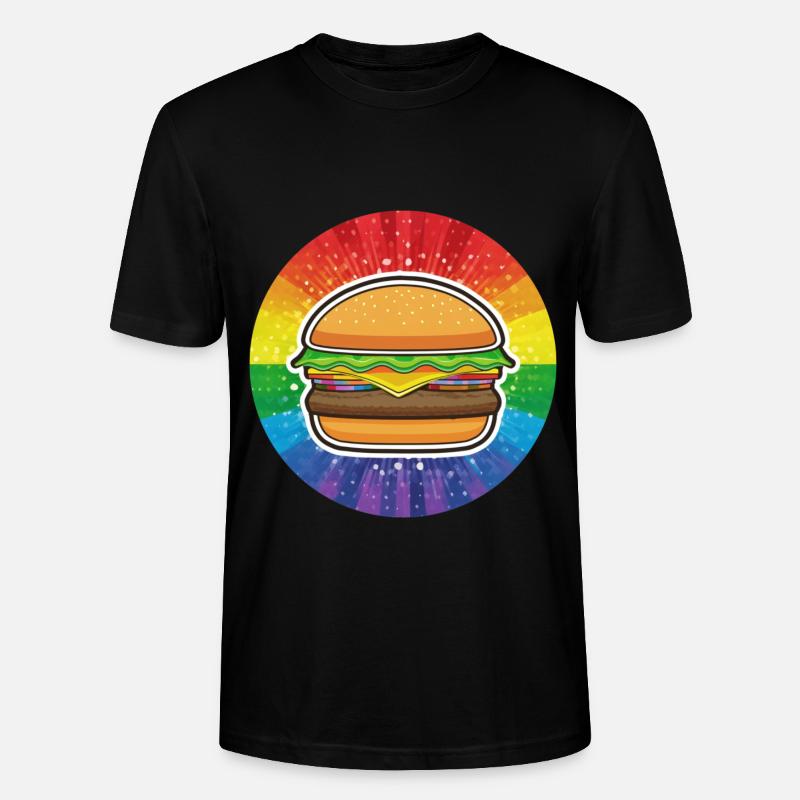 LGBTQ Hamburger - Stanley/Stella Unisex Bio-T-Shirt CRAFTER - Schwarz