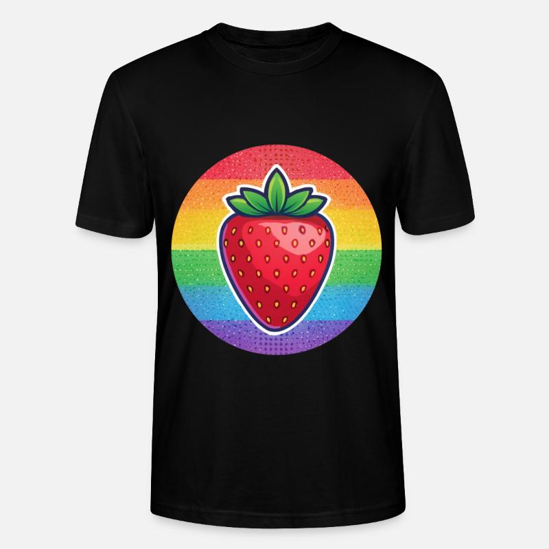 LGBTQ Erdbeere - Stanley/Stella Unisex Bio-T-Shirt CRAFTER - Schwarz