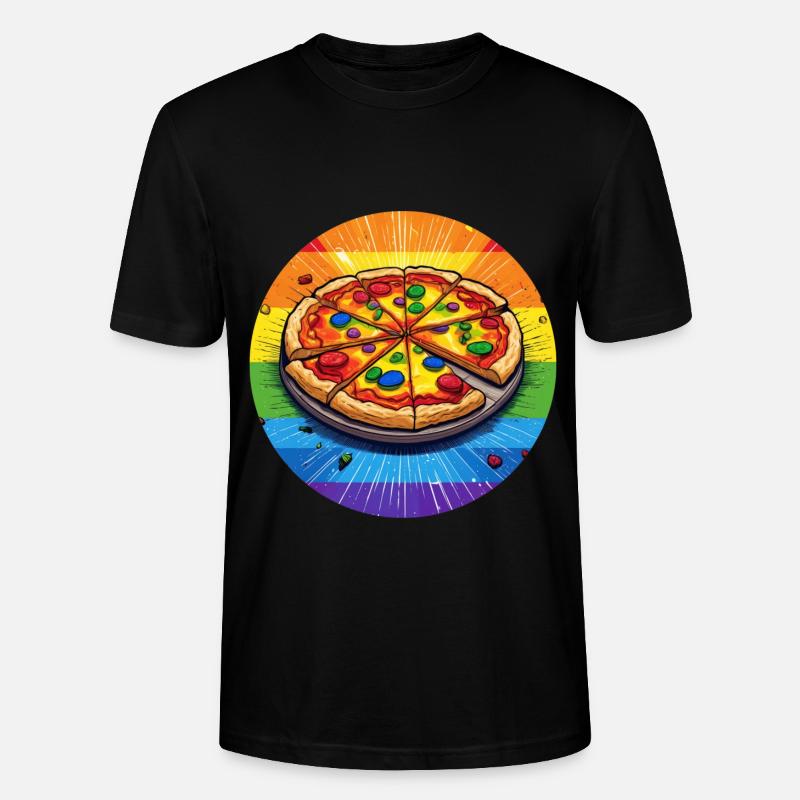 LGBTQ Pizza - Stanley/Stella Unisex Bio-T-Shirt CRAFTER - Schwarz