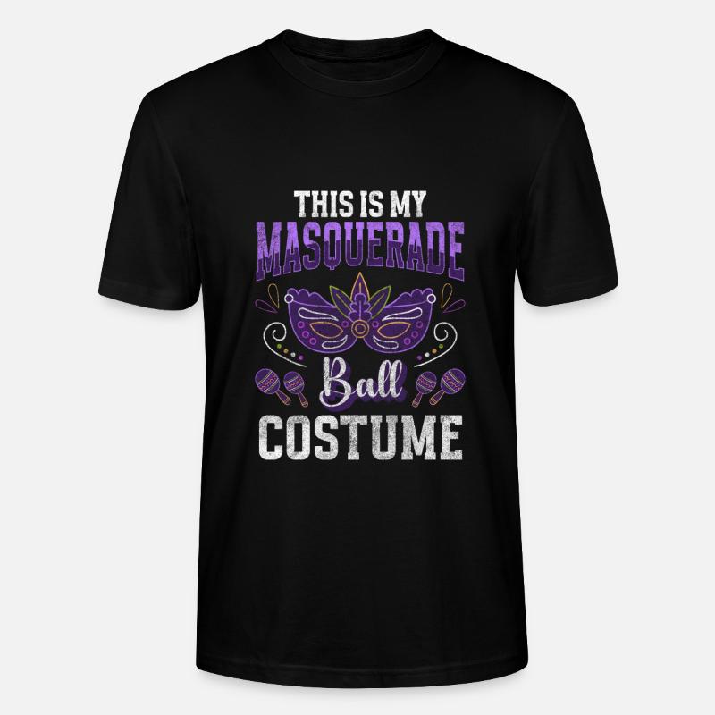 Masque Célébration Inconnu Second Visage - T-shirt bio CRAFTER Stanley Stella Unisexe - noir