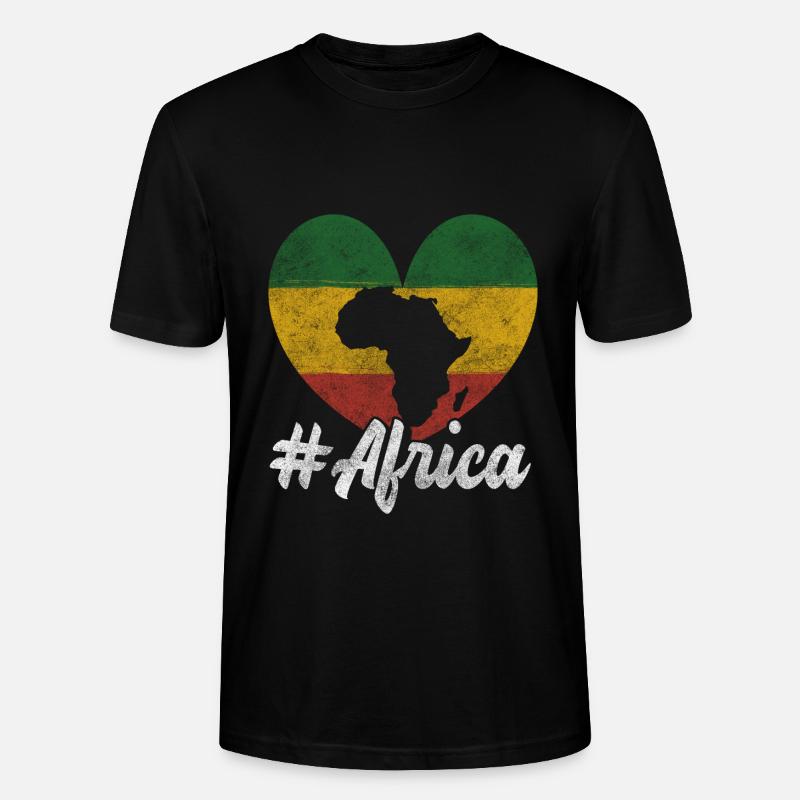 Afrique Nature Africains - T-shirt bio CRAFTER Stanley Stella Unisexe - noir