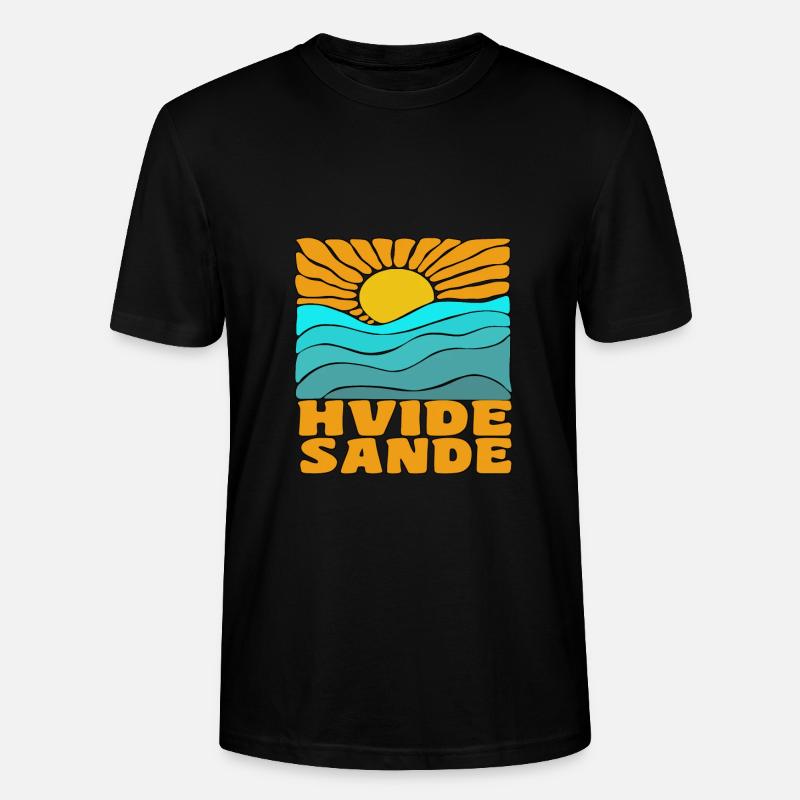Hvide Sande, Danemark - T-shirt bio CRAFTER Stanley Stella Unisexe - noir
