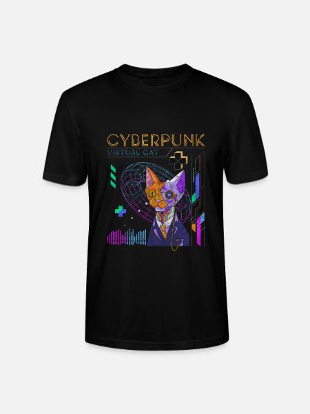 Future Fantasy Neon - Stanley/Stella CRAFTER Unisex Organic T-Shirt - black