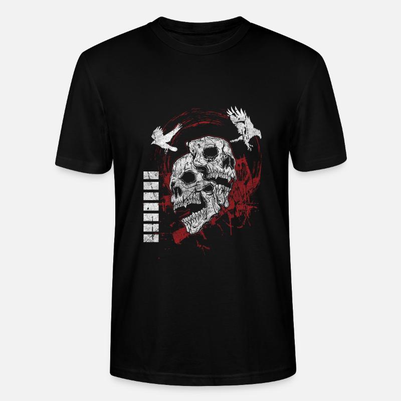 Tatouage Cool Raven Trash - T-shirt bio CRAFTER Stanley Stella Unisexe - noir