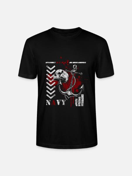 Trash Polka Design Red - Stanley/Stella CRAFTER Unisex Organic T-Shirt - black