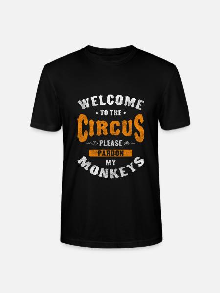 cirkus, tält, kul, show, idioter - Ekologisk T-shirt CRAFTER unisex från Stanley/Stella - svart