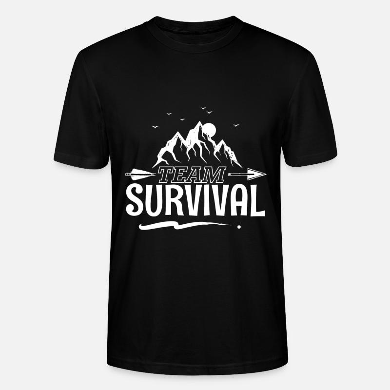Team Survival - Stanley/Stella Unisex Bio-T-Shirt CRAFTER - Schwarz
