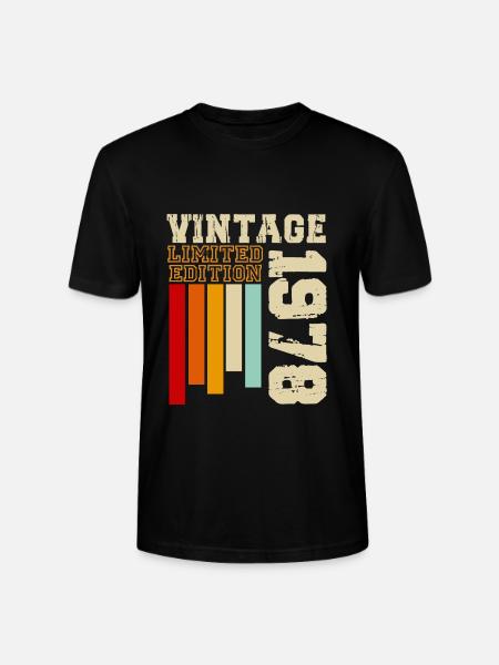 1978 - Stanley/Stella CRAFTER Unisex Organic T-Shirt - black