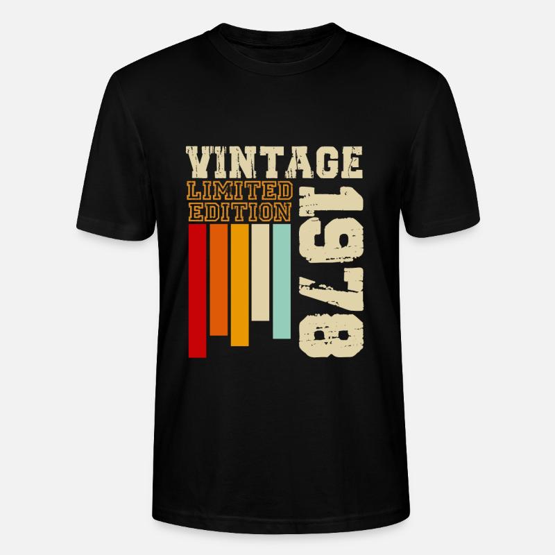 1978 - Stanley/Stella Unisex Bio-T-Shirt CRAFTER - Schwarz