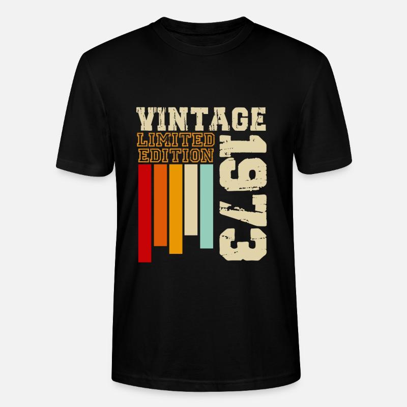 1973 - Stanley/Stella Unisex Bio-T-Shirt CRAFTER - Schwarz