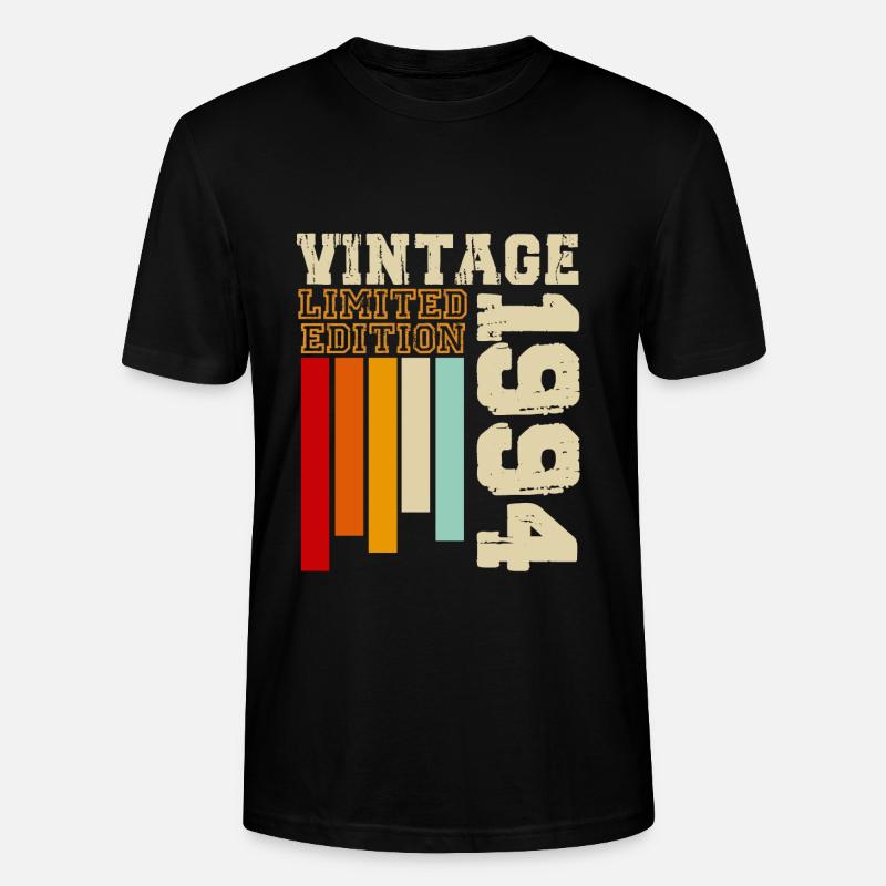 1994 - Stanley/Stella Unisex Bio-T-Shirt CRAFTER - Schwarz