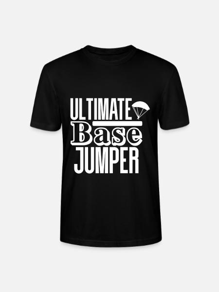 Base jumping - Stanley/Stella CRAFTER Unisex Organic T-Shirt - black
