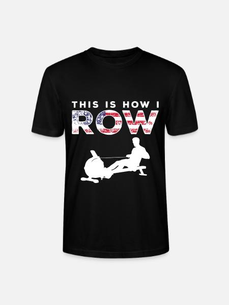 Rowing Machine Rower - Stanley/Stella CRAFTER Unisex Organic T-Shirt - black