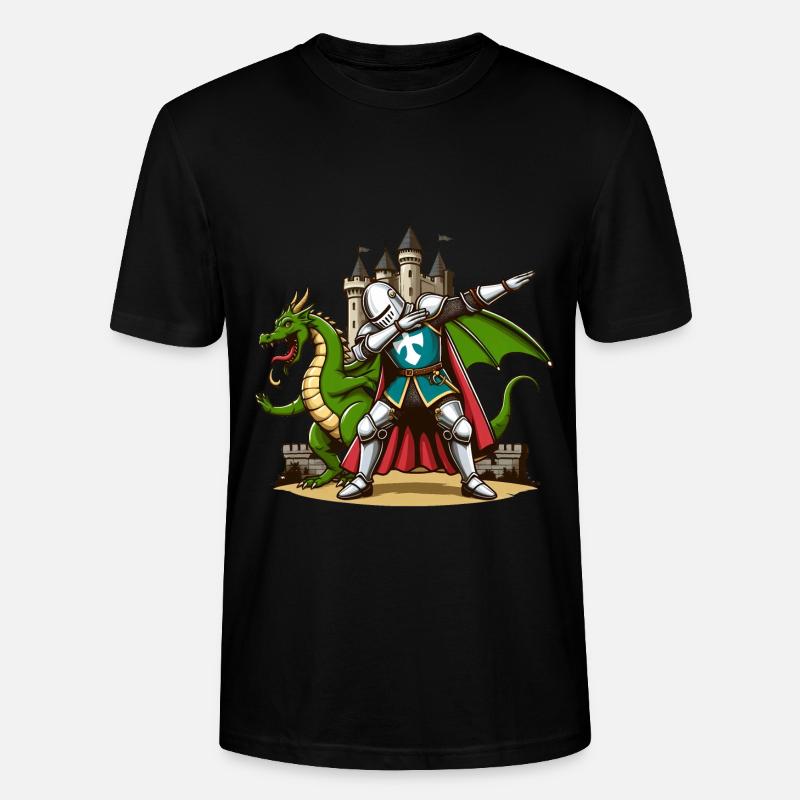 Dabbender Ritter, Mittelalter Kostüm - Stanley/Stella Unisex Bio-T-Shirt CRAFTER - Schwarz