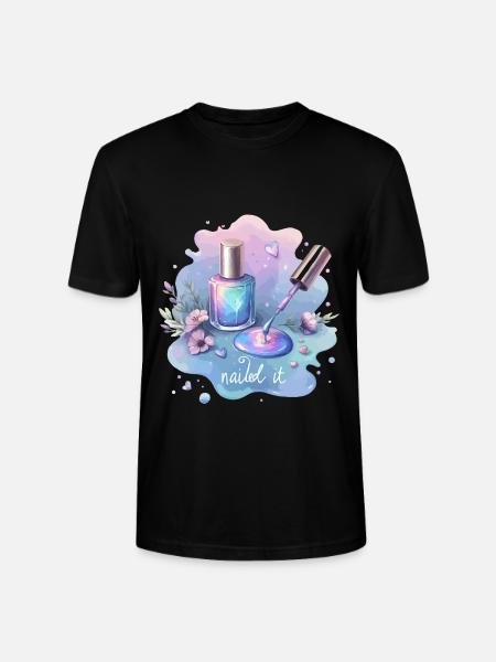 Nailed it Nagellack Nagelstudio - Stanley/Stella Unisex Bio-T-Shirt CRAFTER - Schwarz