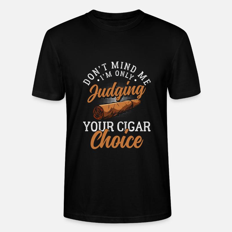Zigarre Lounge Qualm Gentlemen - Stanley/Stella Unisex Bio-T-Shirt CRAFTER - Schwarz