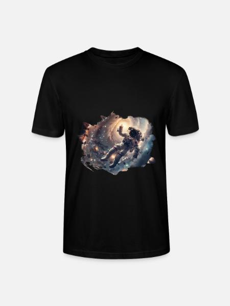 Astronaut Space - Stanley/Stella CRAFTER Unisex Organic T-Shirt - black