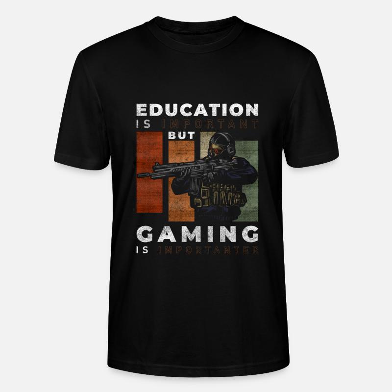 Gamer PC Masterrace Grafik Controller - Stanley/Stella Unisex Bio-T-Shirt CRAFTER - Schwarz