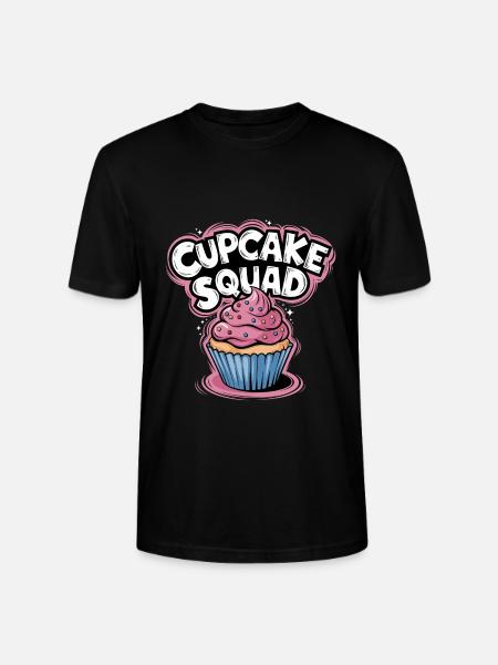Cupcake Squad Cake Cupcake Muffin - Stanley/Stella CRAFTER Unisex Organic T-Shirt - black