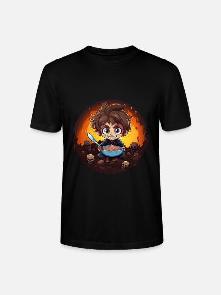 Cereal Killer Funny Muesli Motif - Stanley/Stella CRAFTER Unisex Organic T-Shirt - black