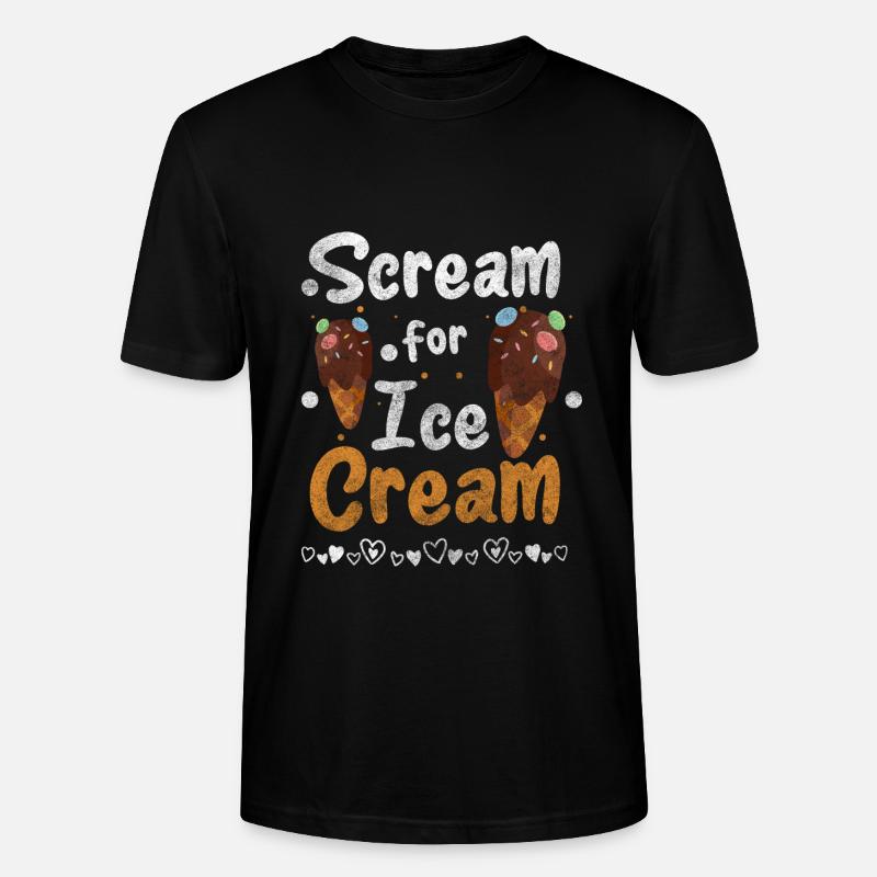 Eiscreme Eisdiele - Stanley/Stella Unisex Bio-T-Shirt CRAFTER - Schwarz