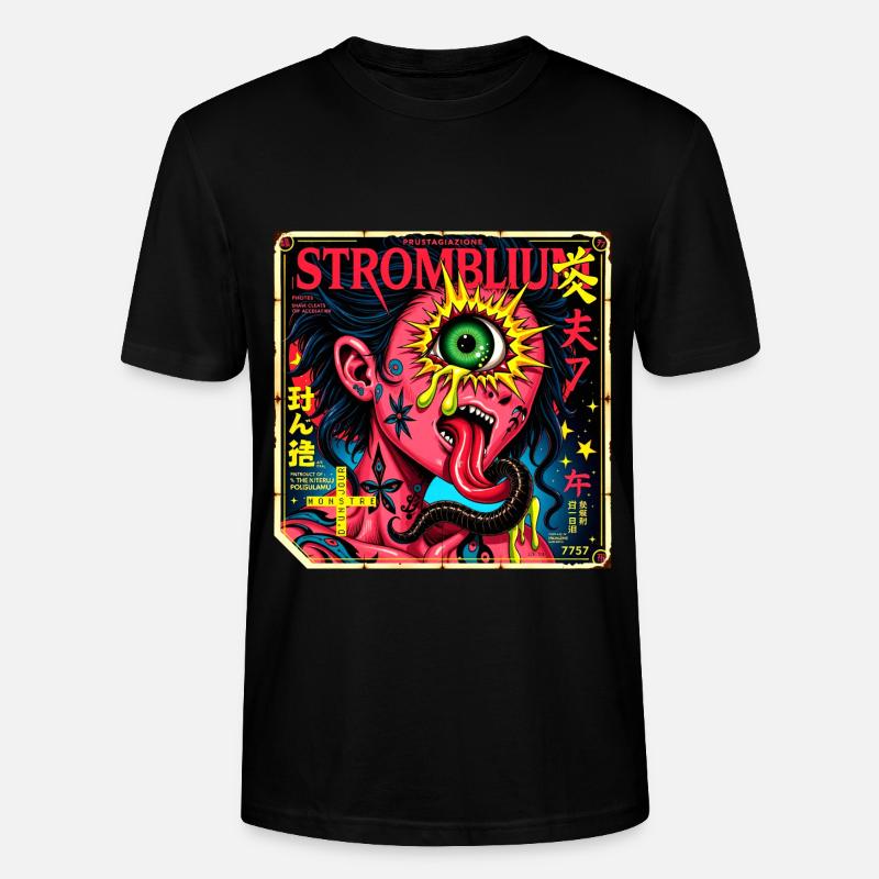 monstre #108 Stromblium - T-shirt bio CRAFTER Stanley Stella Unisexe - noir